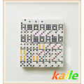 Double twelve plastic domino in tin box